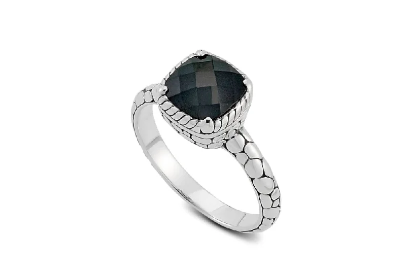 Pure crystal rings-Pure crystal rings-Segara Ring- Black Spinel