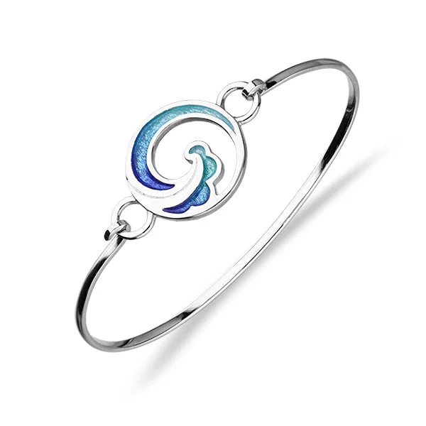 Coastal Silver Bangle EBG27