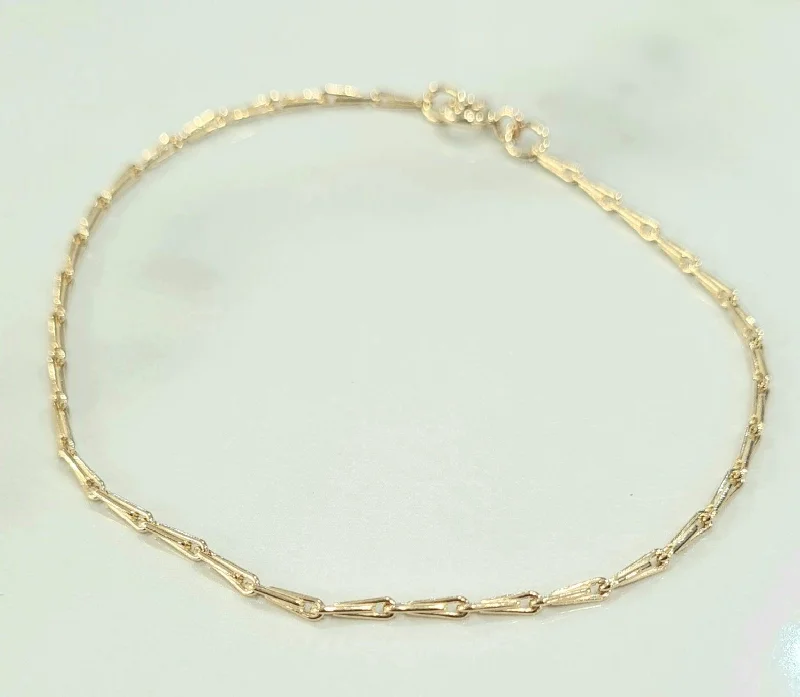 9ct Gold Hayseed Chain Bracelet