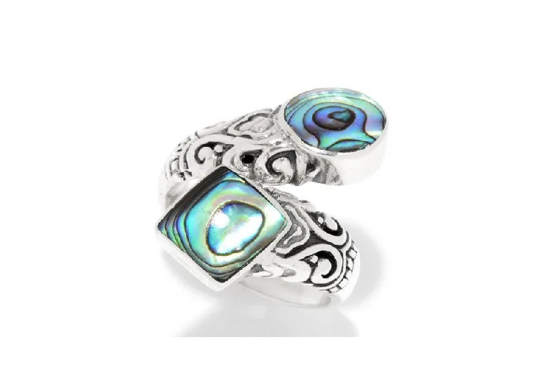 Multi-gem rings-Multi-gem rings-Taoyi Ring- Paua