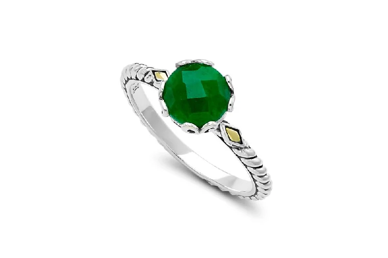 Cluster gem rings-Cluster gem rings-Glow Ring- Emerald