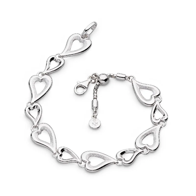 Kit Heath Desire Love Story Hearts Multi-Link Slider Bracelet