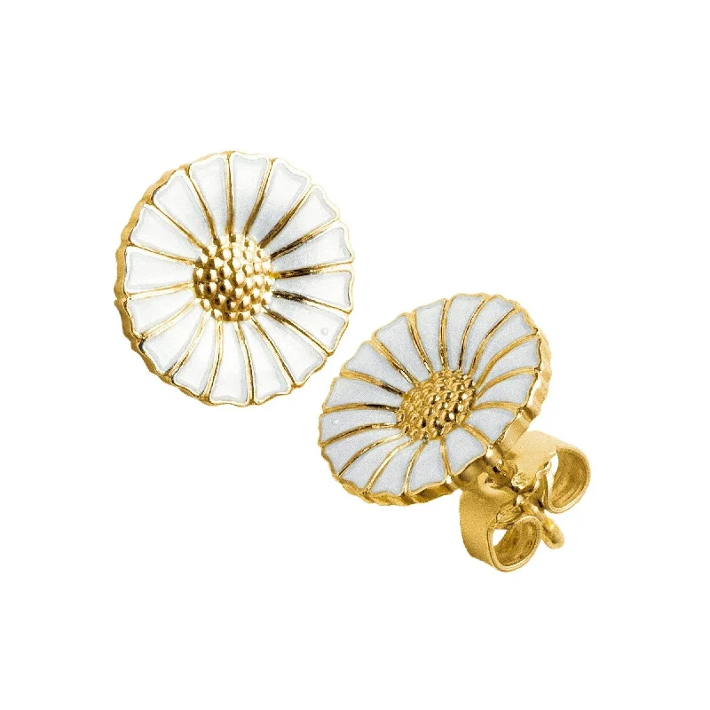 Gold Plated Silver Daisy Earstuds