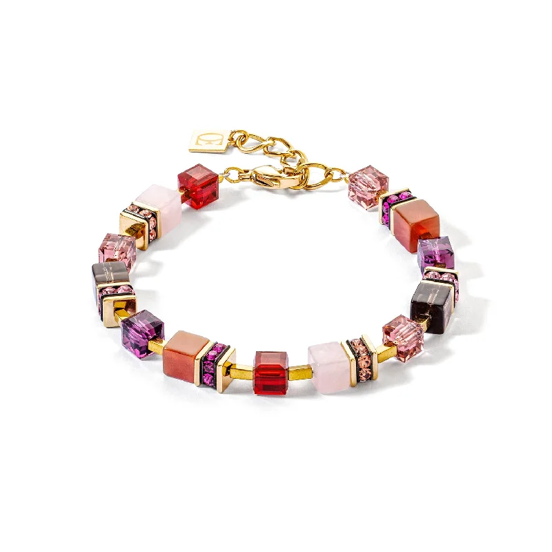 GeoCUBE® Precious Statement Red Gold Bracelet