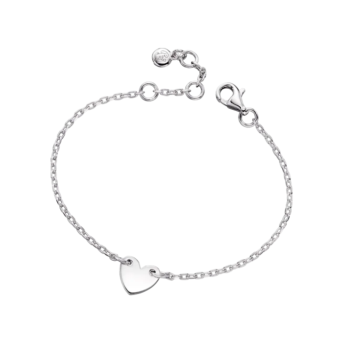 Little Star Sterling Silver Anna Heart Bracelet