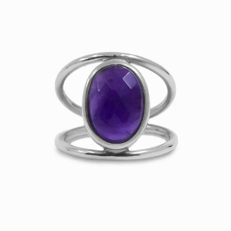 Small wing rings-Small wing rings-Amethyst Ring