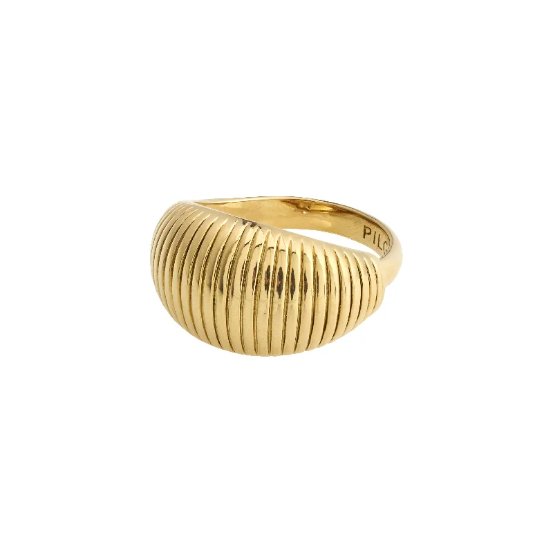 Custom name rings-Custom name rings-XENA ring gold-plated