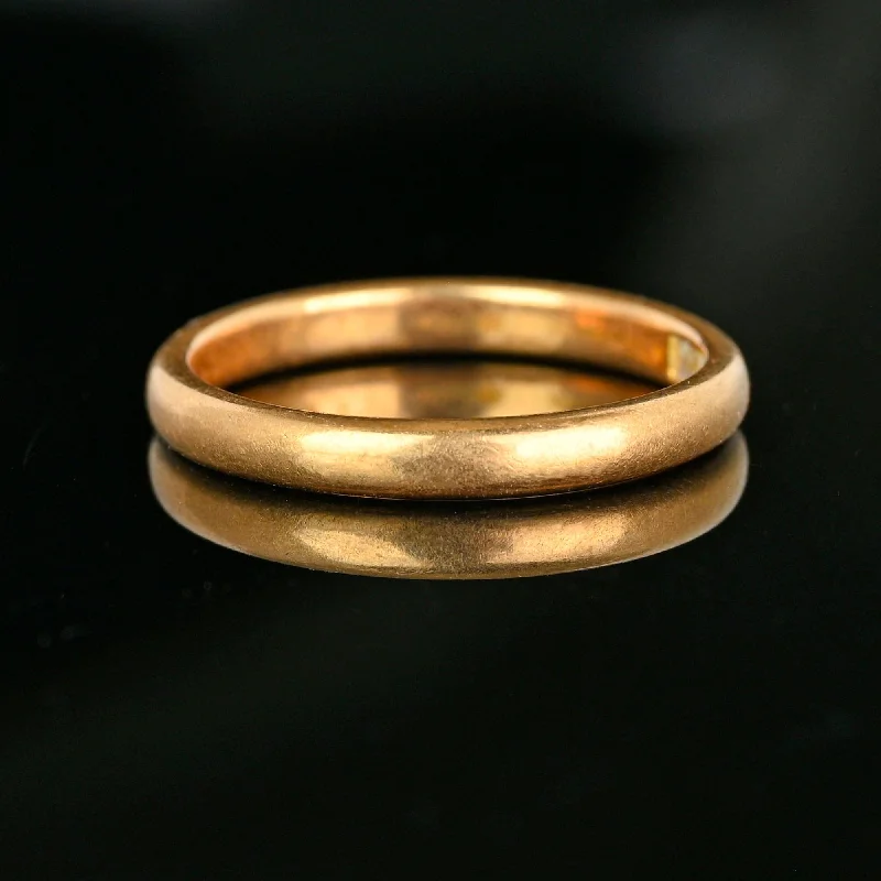 High shine rings-High shine rings-Superb Vintage 14K Gold Eternity Wedding Ring Band