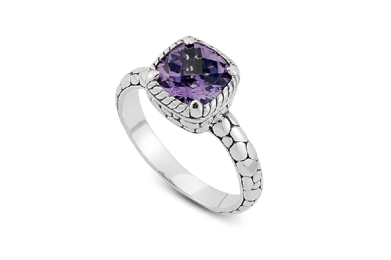 Pinch band rings-Pinch band rings-Segara Ring- Amethyst