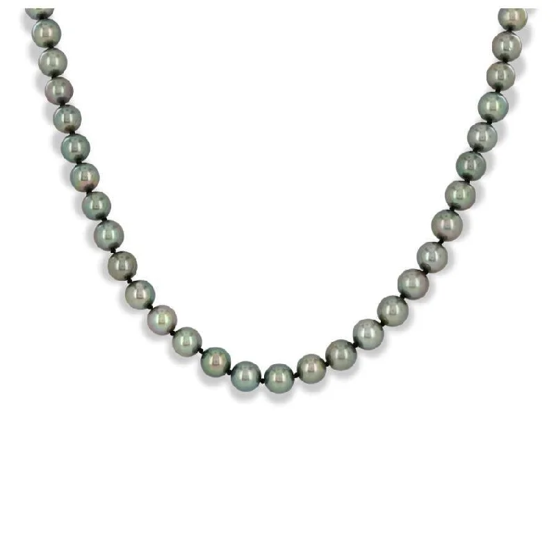 18" 6.5-7.0mm Black Cultured Pearl Necklace