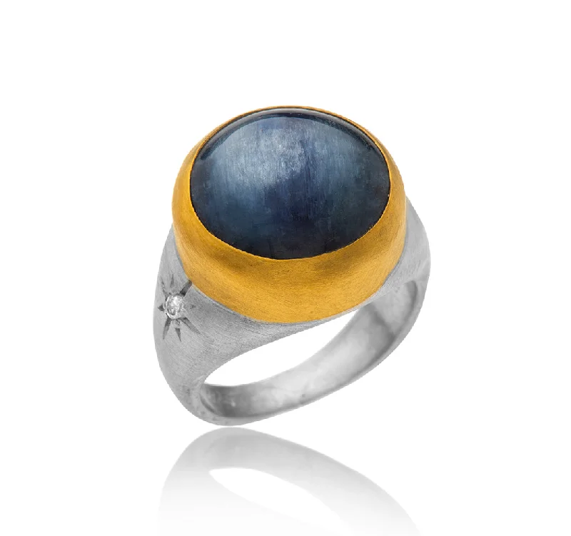 Smooth form rings-Smooth form rings-Nava Zahavi Blue Jeans Ring