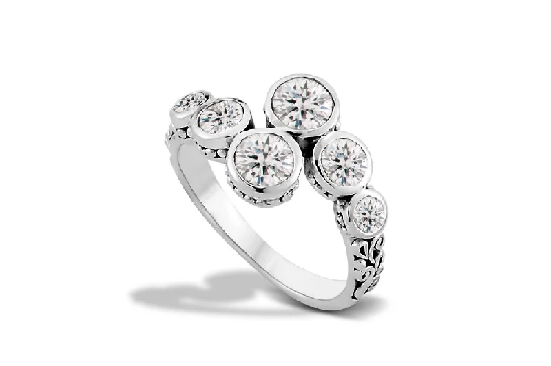 Light filigree rings-Light filigree rings-Tarutung Ring- White Topaz