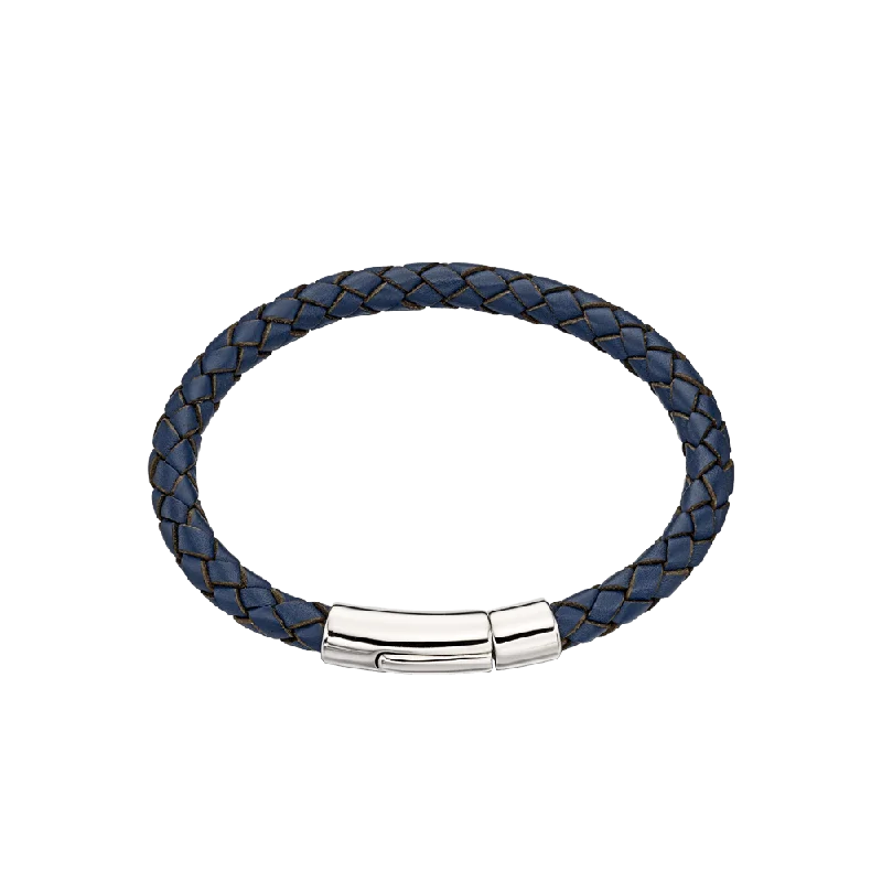 Little Star Andre-Boys Leather Bracelet - Blue