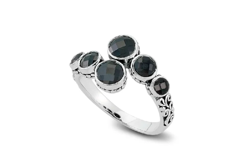 Flow style rings-Flow style rings-Tarutung Ring- Black Spinel