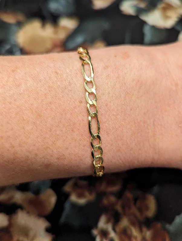 Gold Figaro Link Bracelet