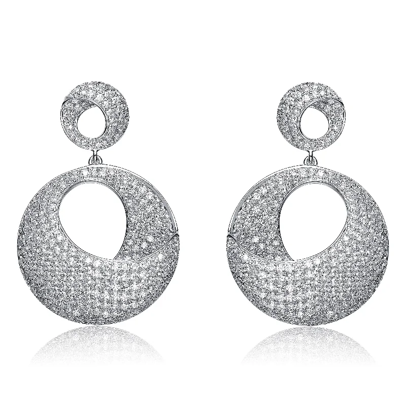 Bold hoop earrings-Noémie Overlap Circle Earrings