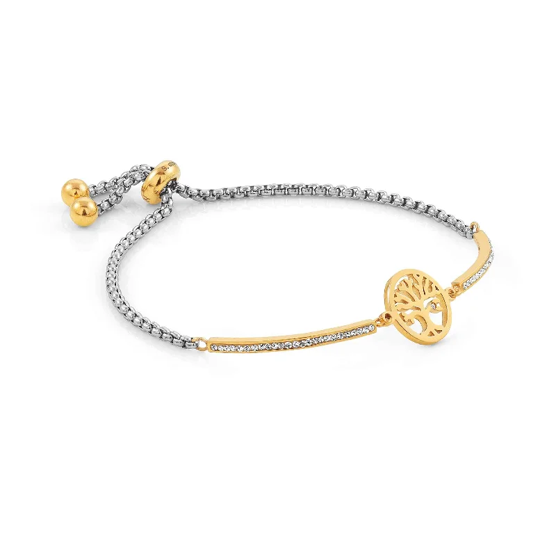 Nomination Milleluci Gold Tree of Life Cubic Zirconia Bracelet