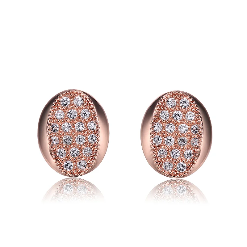 Bold statement earrings-Charlène Dainty Oval Shape Earrings