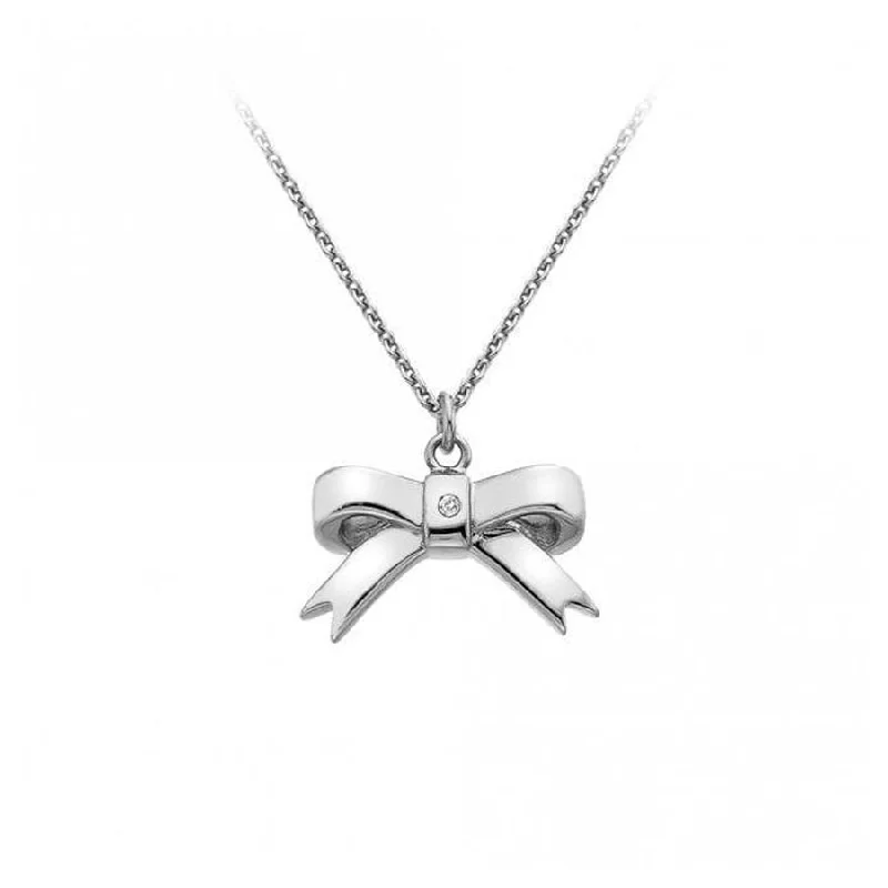 HD Silver Ribbon Pendant + Chain