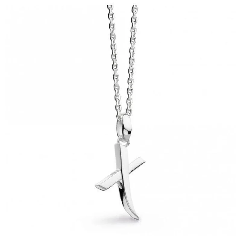 Silver Signature Capital X Necklace