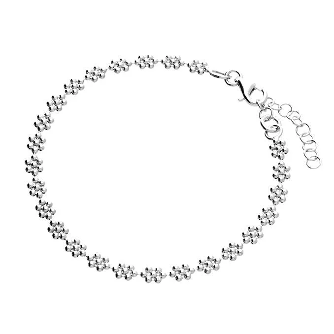 Flower Bracelet - Sterling Silver