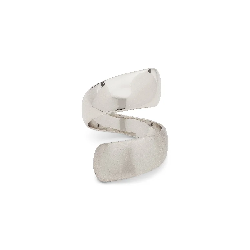 Multi-tier rings-Multi-tier rings-ALMA ring silver-plated