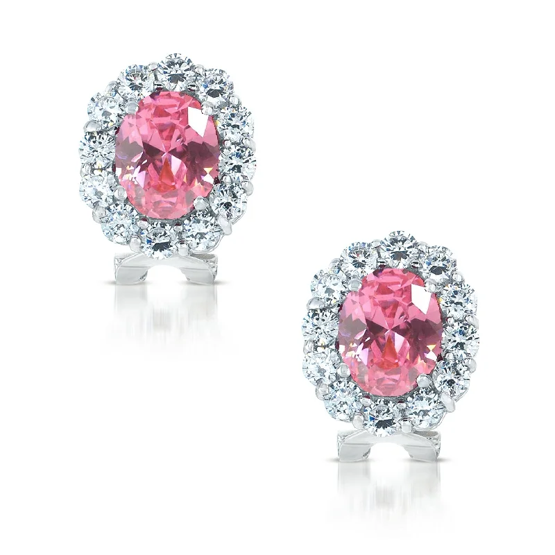 Radiant gem earrings-Cannes Bardot Malibu Pink Earrings