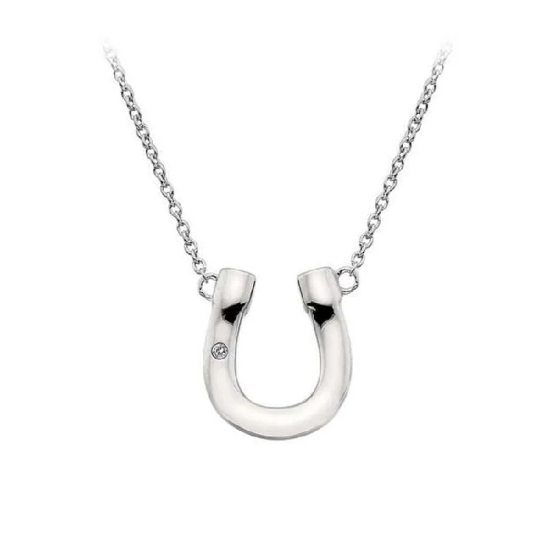 HD Silver Lucky Horseshoe Necklace