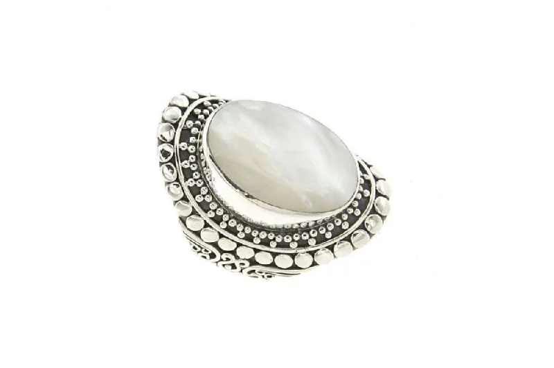 Tri-tone rings-Tri-tone rings-Nicolette Ring- Mother Of Pearl