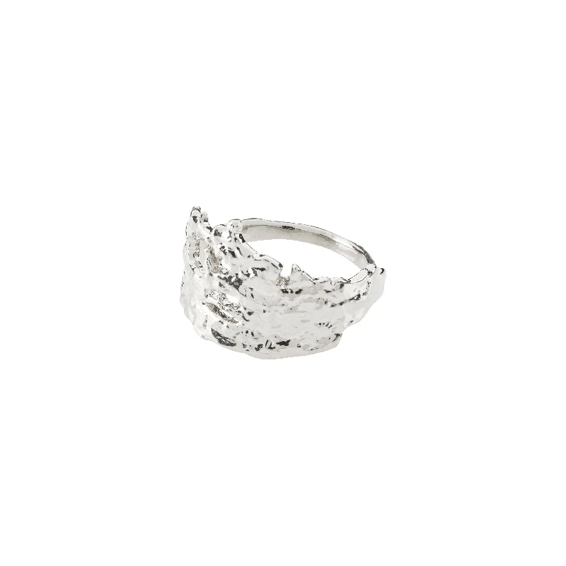 Vivid diamond rings-Vivid diamond rings-BRENDA ring silver-plated