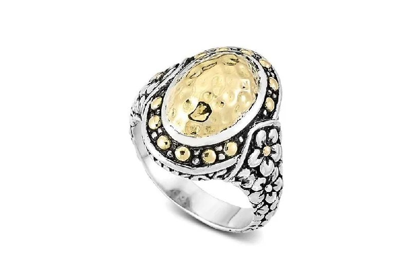 Spring band rings-Spring band rings-Ijen Ring- Silver And Gold