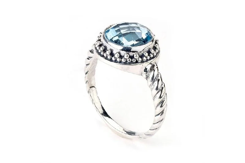 Stellar gem rings-Stellar gem rings-Batur Ring- Blue Topaz