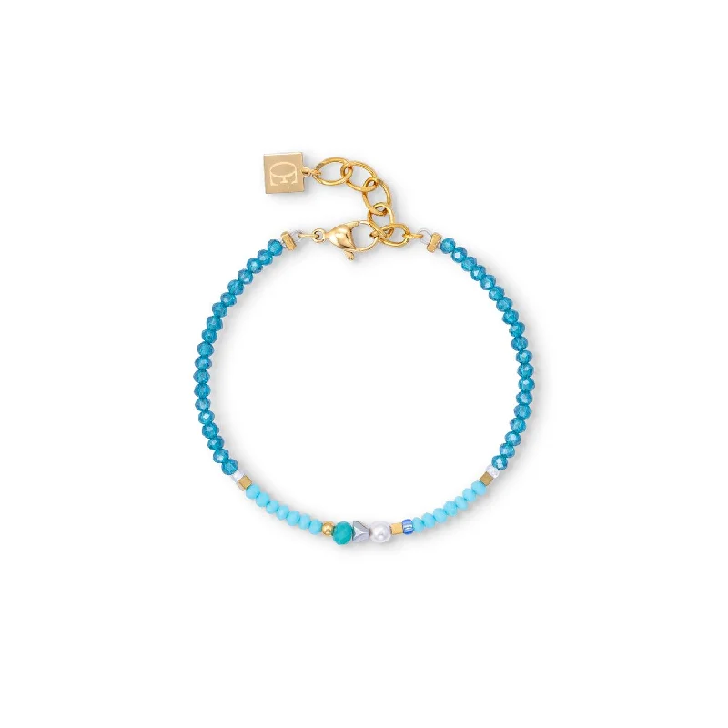 Coeur De Lion Ocean Vibes Turquoise Gold Bracelet