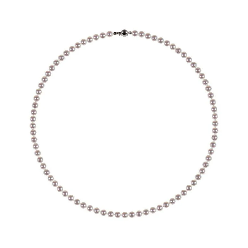 18" 5-5.5mm Cultured Freshwater Pearl Necklace with 18ct White Gold Ball Clasp