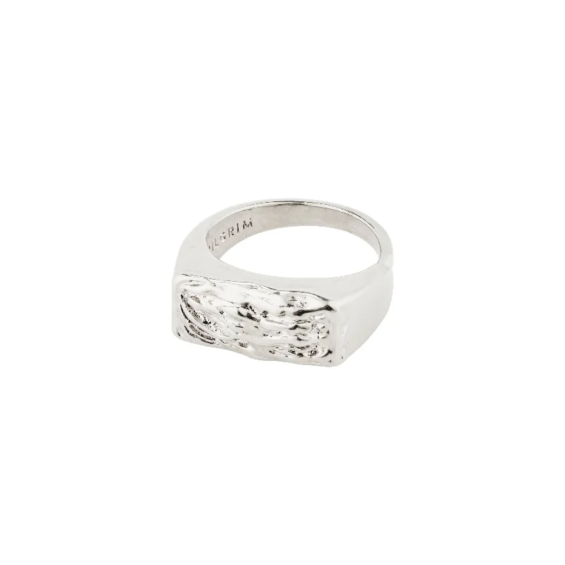 Tide motif rings-Tide motif rings-STAR ring silver-plated