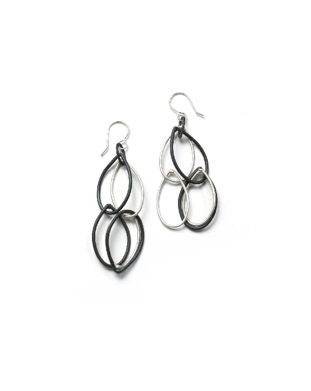 Swirl shape earrings-Susan earrings