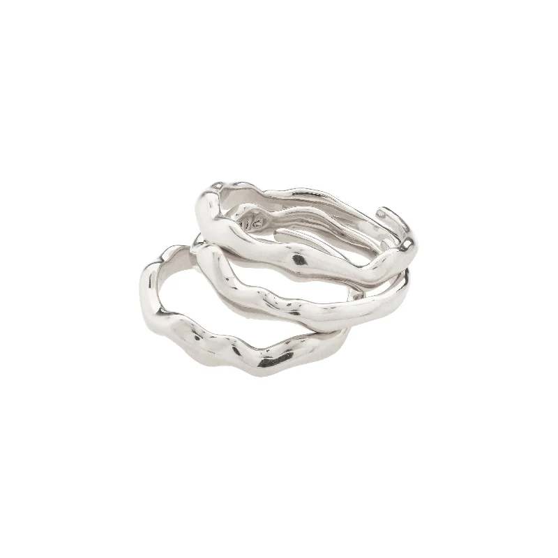 Full moon rings-Full moon rings-PENELOPE ring silver-plated