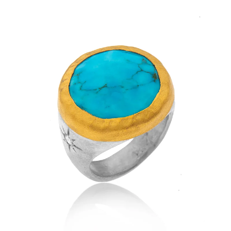 Light clay rings-Light clay rings-Nava Zahavi Spirit Turquoise Ring