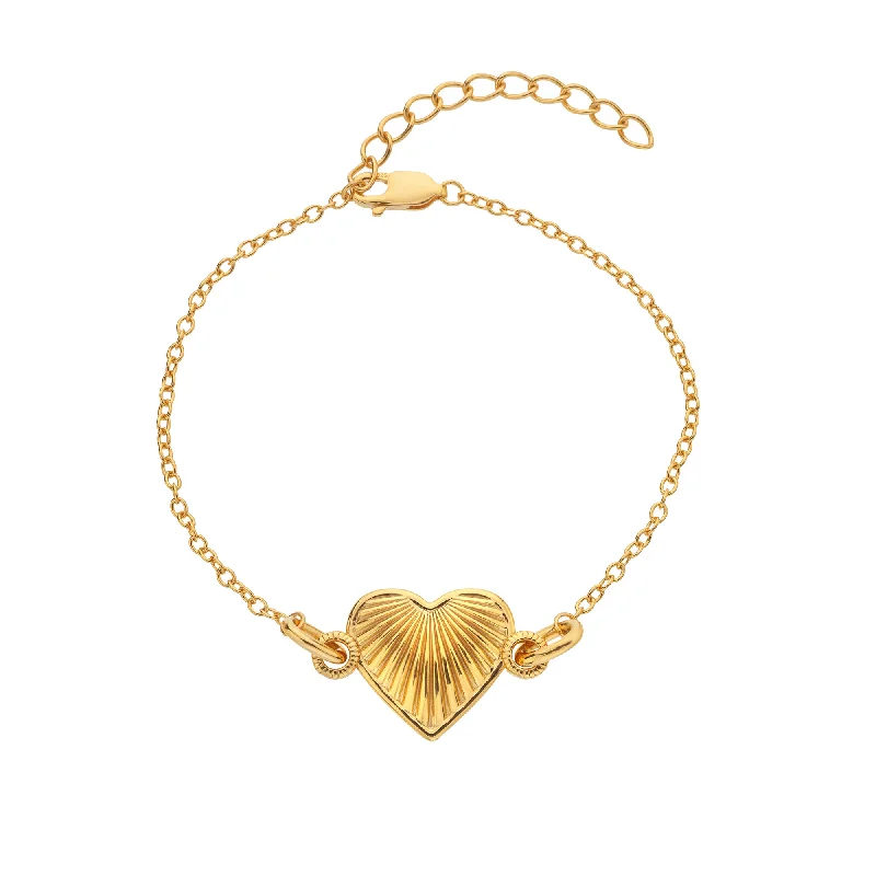 Hot Diamonds Gold Vermeil Essence Heart Bracelet