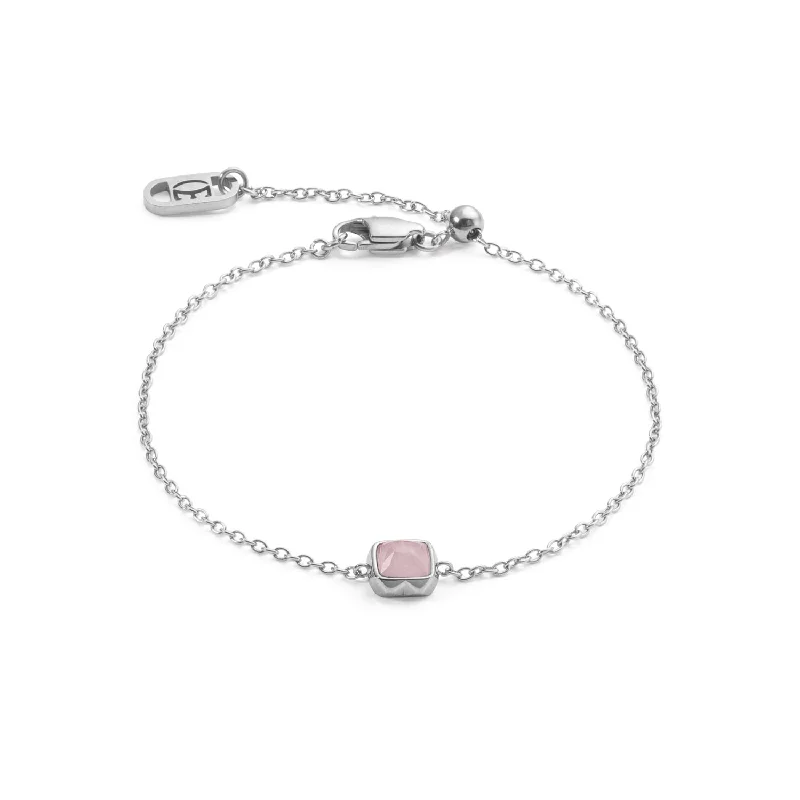 Coeur De Lion October Birthstone Rose Quartz Bracelet