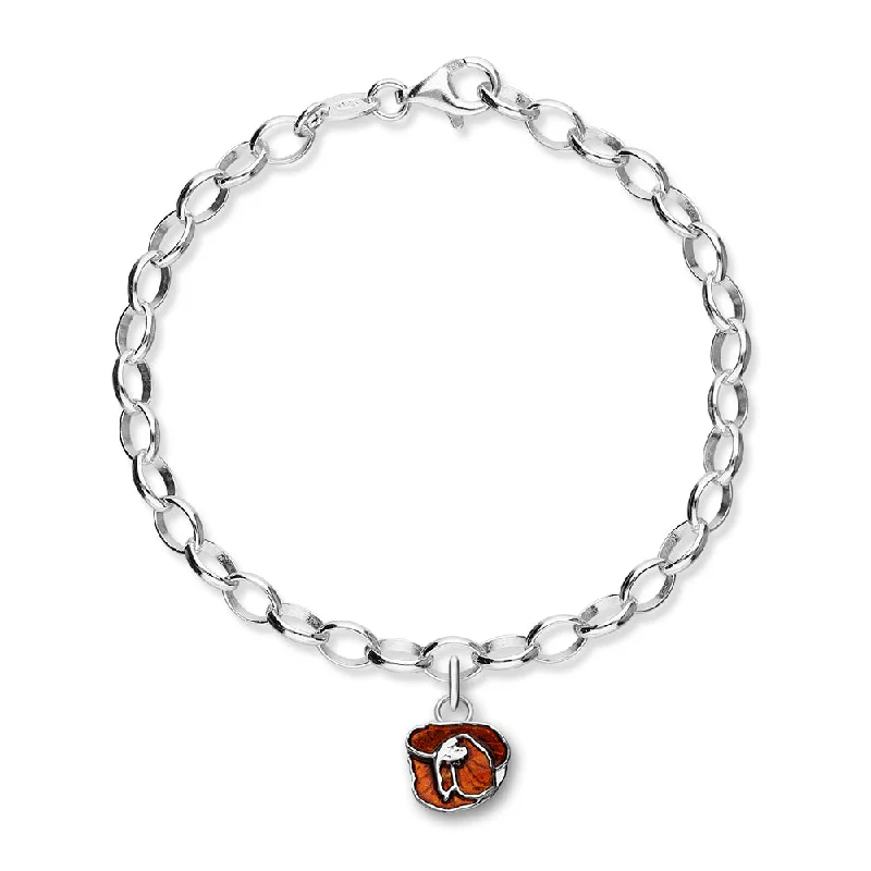 Poppies Silver Bracelet EBL107