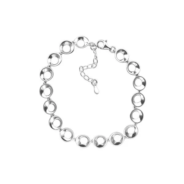 Sterling Silver Circles Bracelet