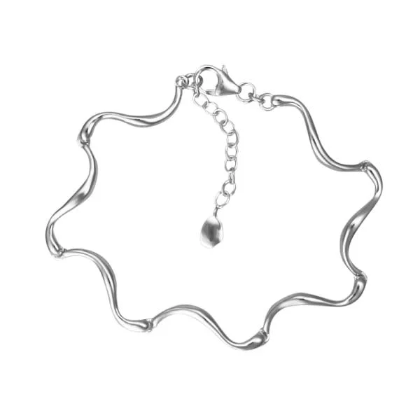 Silver Curves Bracelet