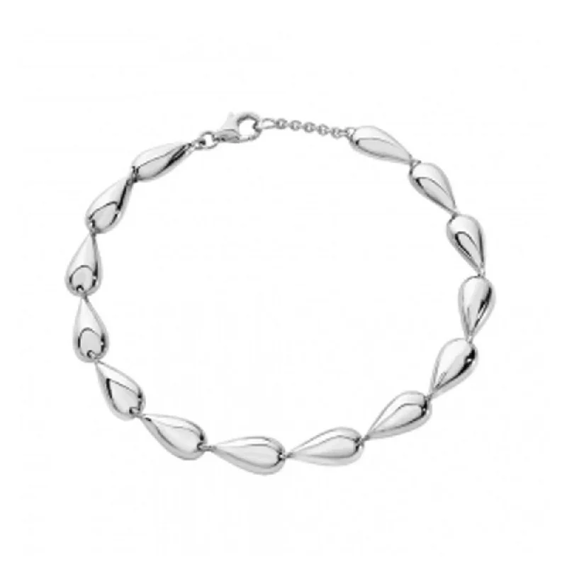 Lucy Q Full Teardrop Bracelet in Sterling Silver