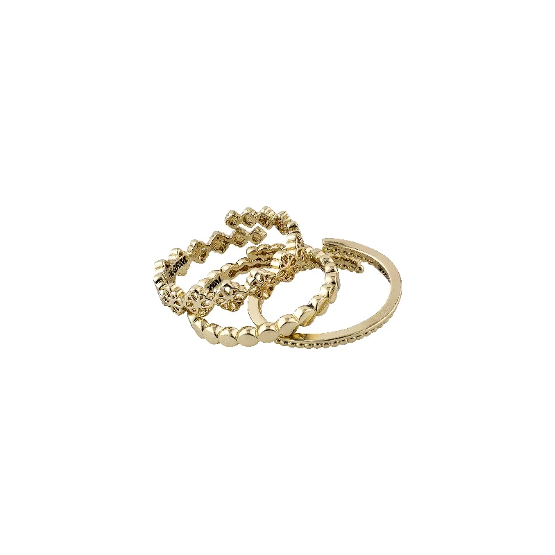 Sleek design rings-Sleek design rings-JOY ring gold-plated