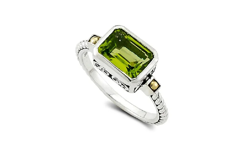 Flex open rings-Flex open rings-Eirini Ring- Peridot