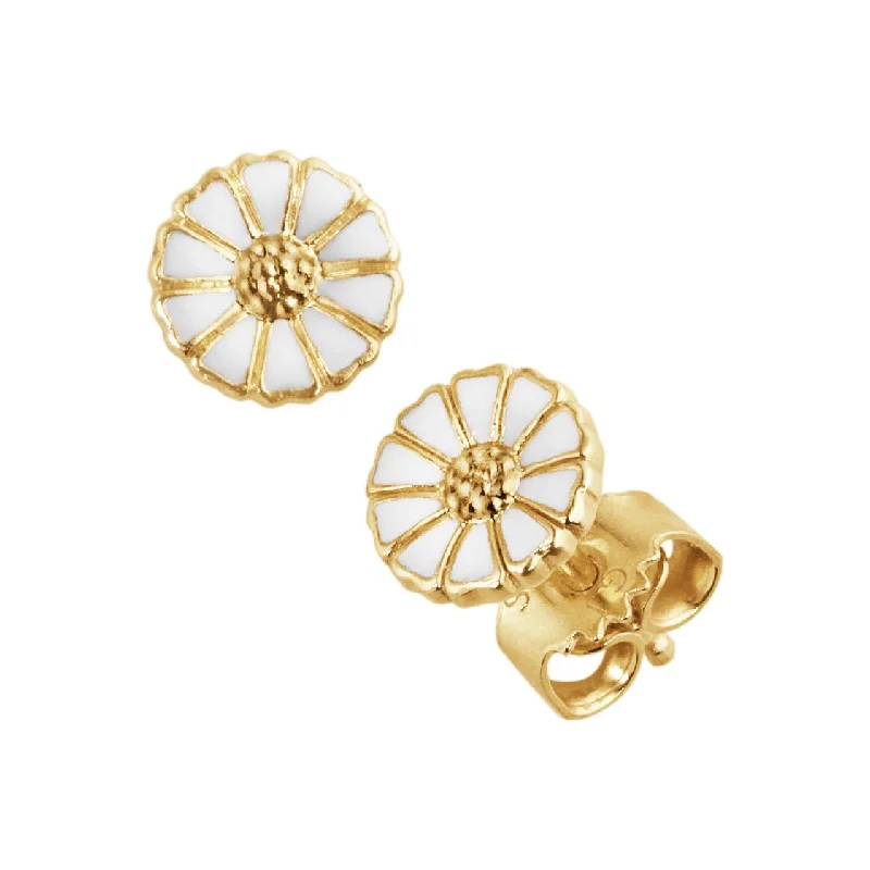 Daisy Gold Plated Silver Earstuds