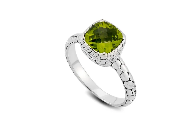 Cotton cord rings-Cotton cord rings-Segara Ring- Peridot