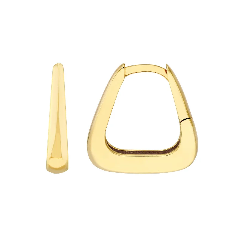 Thin threader earrings-Tapered Mini Huggy Earrings