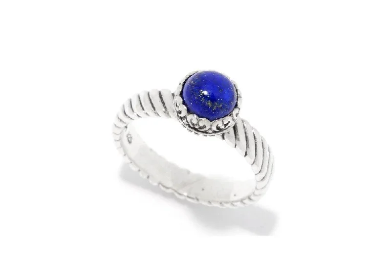 Fine filigree rings-Fine filigree rings-Comet Ring- Lapis